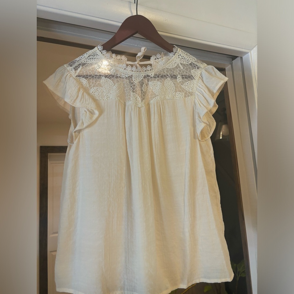 Boho Lace detailed blouse - Picture 3 of 4